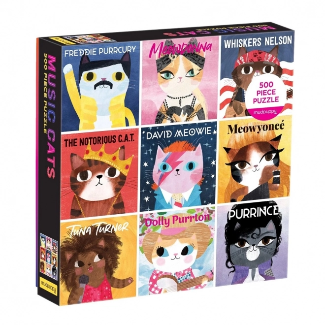 Musikpuzzle Katzen 500 Teile