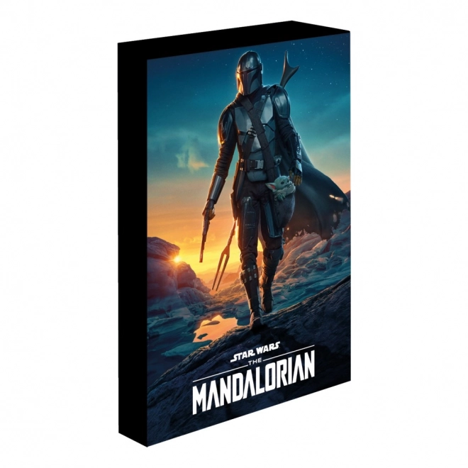 Leuchtender Wandbild Mandalorian 30x40 cm