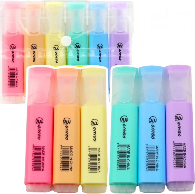 Set Pastellmarker im Etui, 6 Stk.