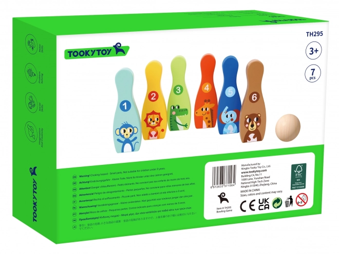 Drewniane Kinderspielzeug Bowling Set