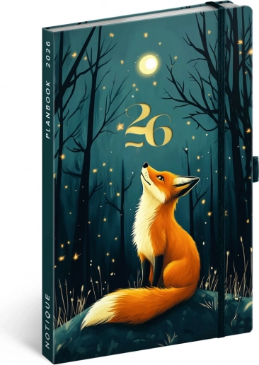 Tagebuch und Notizbuch PLANBOOK Fuchs 2026