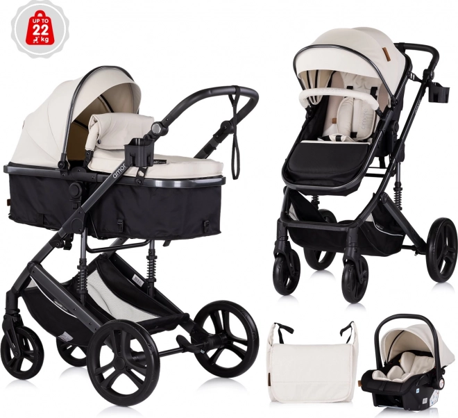 Kombikinderwagen Amore 2v1 Biscotta