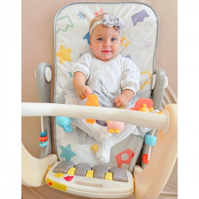 Woopie Baby Spielmatte mit Gehfunktion und Klavier 2in1