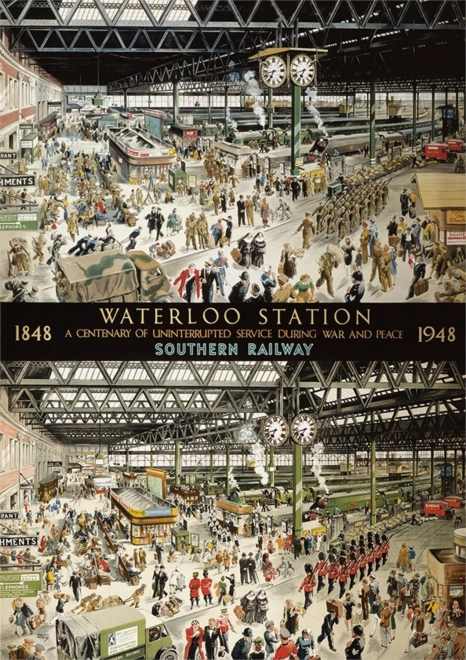 Gibsons Puzzle: Waterloo Station 1848 und 1948, 1000 Teile
