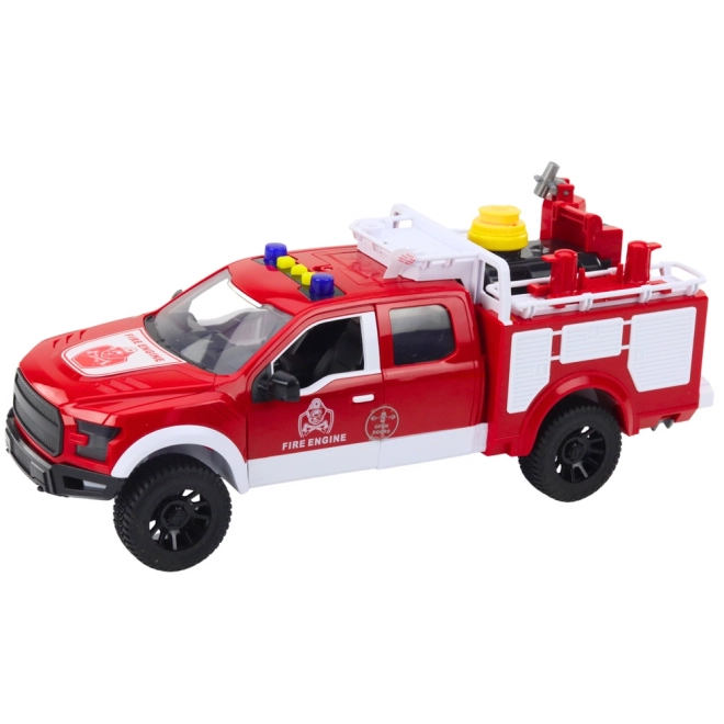 Feuerwehrauto mit Wassereffekten und Lichtern