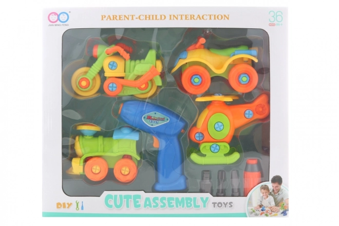 Schraubenset Fahrzeuge für Kinder