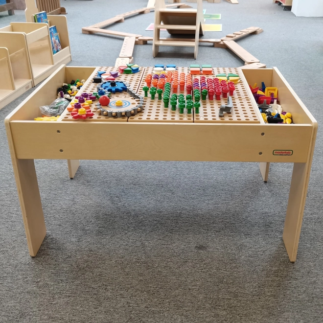 Masterkidz Holz-Bildungstisch mit Zubehör STEM-Wand