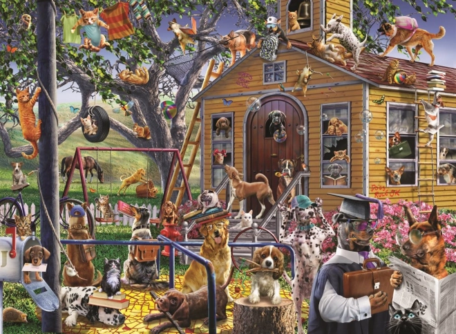 Puzzle ANATOLIAN Freche Hunde 1000 Teile
