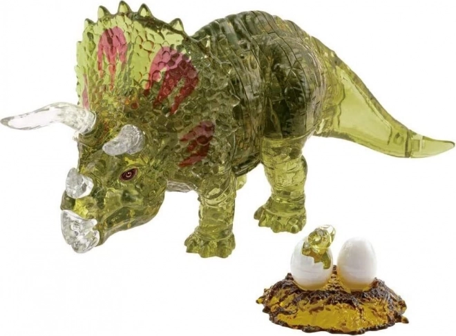 HCM Kinzel 3D Kristallpuzzle Triceratops mit Baby