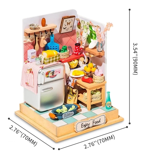 Robotime Miniatur-Küchenwelt