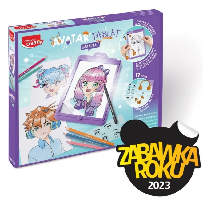 Avatar Tablet Manga Leuchttafel Set