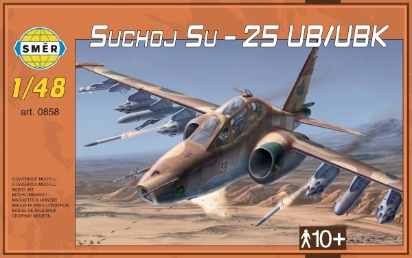 Plastikmodellflugzeug Suchoj Su-25 UB/UBK im Maßstab 1:48