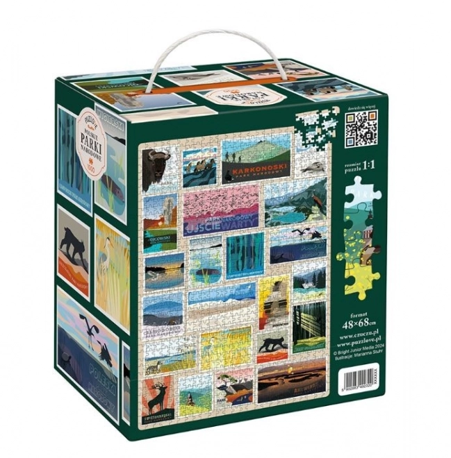 Puzzle Polnische Nationalparks 1000 Teile