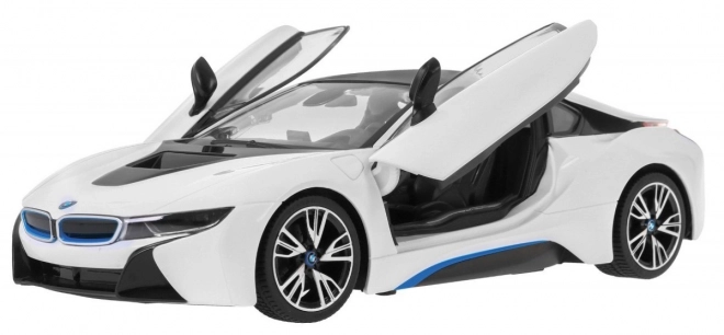 Ferngesteuertes BMW i8 Modell in Weiß von Rastar im Maßstab 1:14