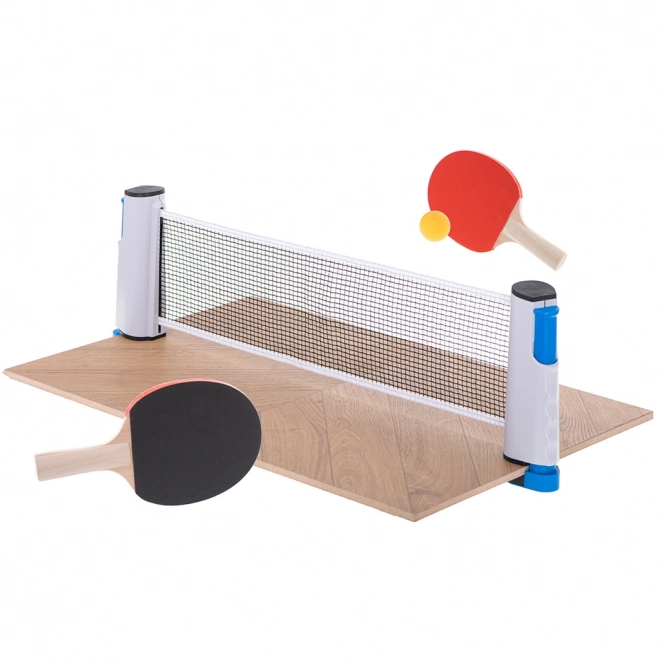 Tischtennis Set mit Schlägern und ausziehbarem Netz
