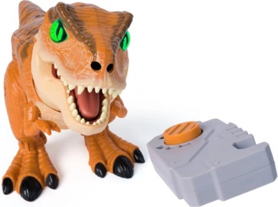 Interaktiver T-Rex aus dem Ei schlüpfend