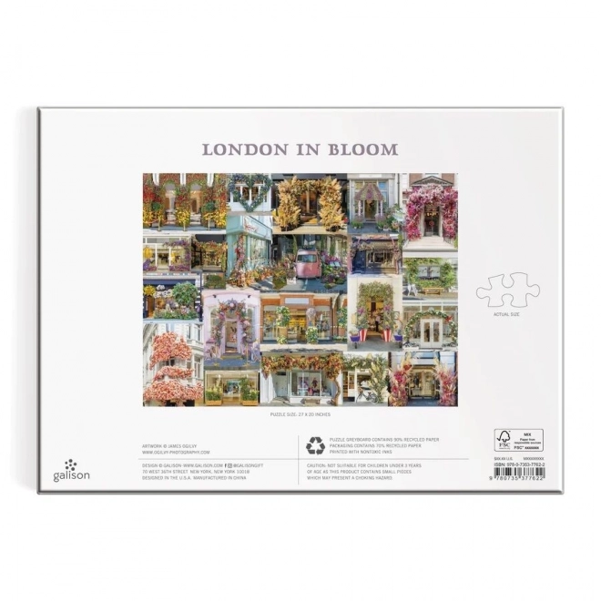 Puzzle Galison Blühendes London 1000 Teile