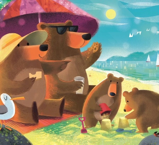 Ravensburger Puzzle Bärenfamilie auf Ausflug 2 x 24 Teile