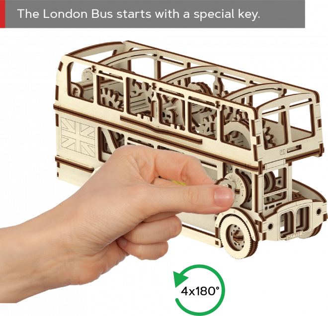 3D Holzpuzzle London Bus