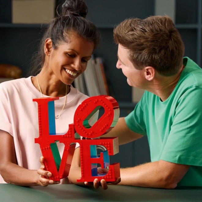 Lego Art LOVE Skulptur Baukasten