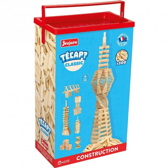 Klassische Jeujura Holzbaukasten Técap 300 Teile