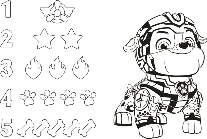 Oboustranniges Puzzle Paw Patrol: Großartiges Team Sehr Groß - 15 Teile