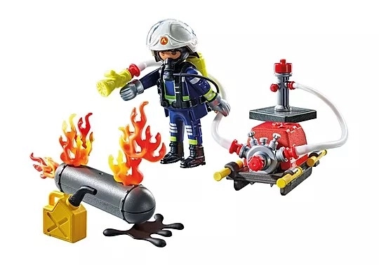 Action Heroes Feuerwehrmann mit Wasserpumpe