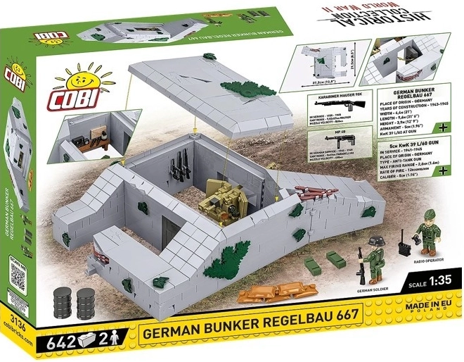 Bunker Regelbau 667 aus COBI Bausteinen