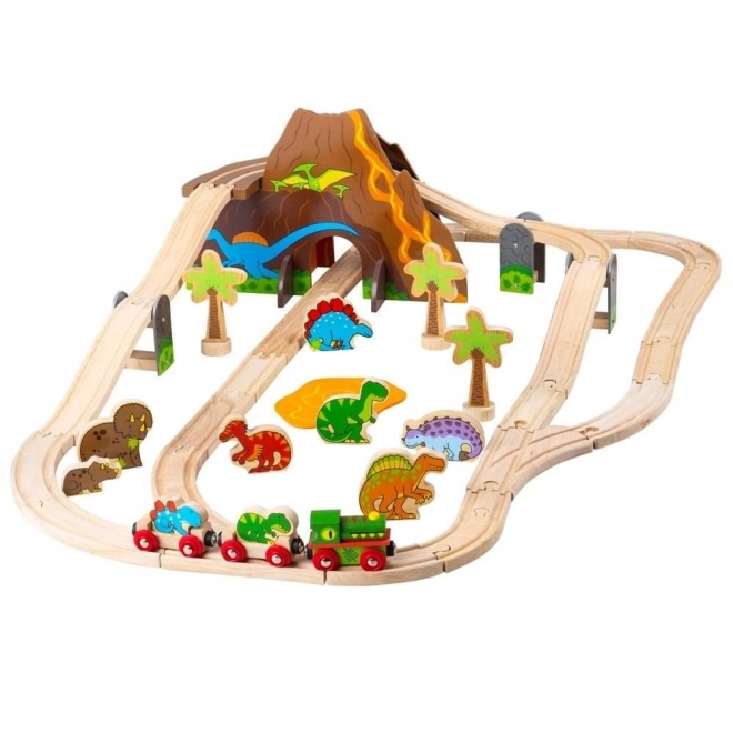 Dinosaurier Holz-Eisenbahn von Bigjigs Rail