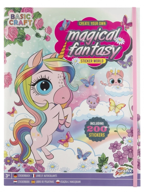 Magisches Fantasie-Buch mit Aufklebern