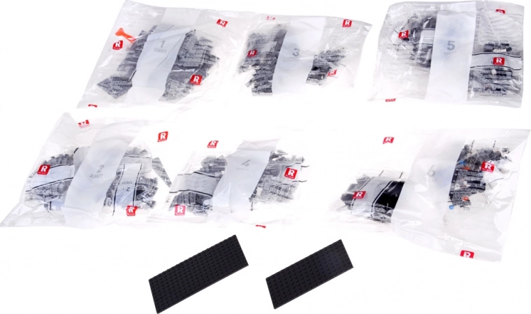 Vorsortierte Beutel für bequemes Bauen