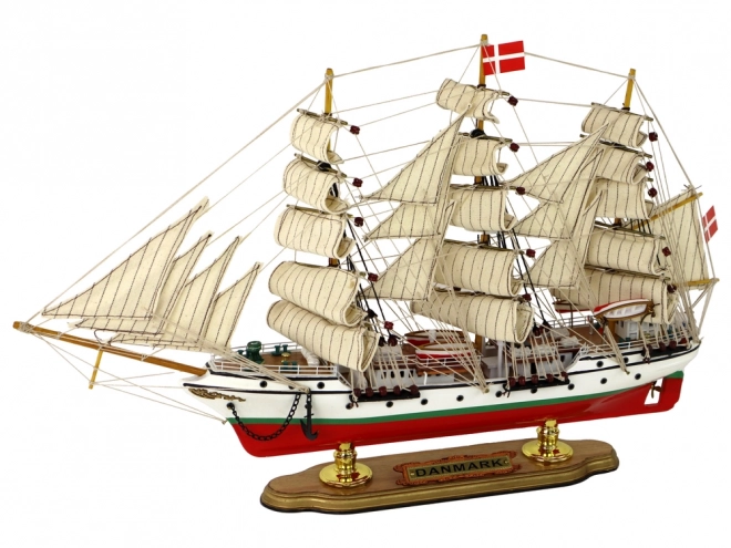 Klassisches dänisches Segelschiff Modell