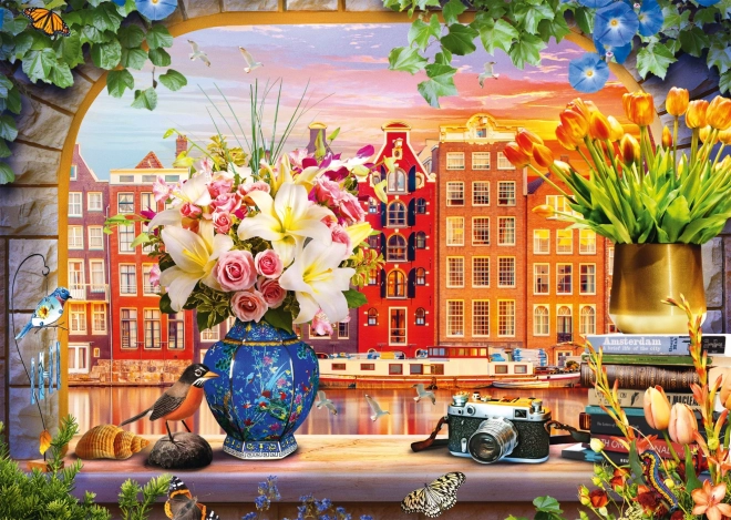 Puzzle Besuch in Amsterdam 1000 Teile
