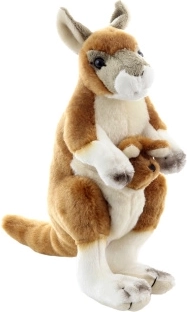 Plüsch-Känguru mit Jungtier 23 cm eco-friendly