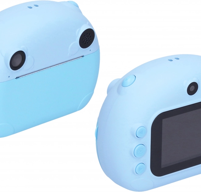 Kinder-Digitalkamera mit Drucker Blau