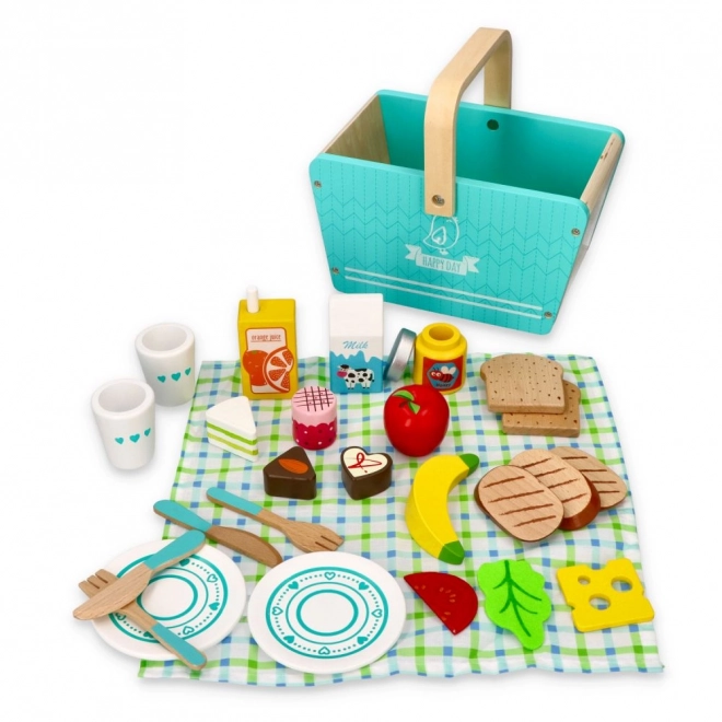 Minzfarbiger Picknick-Set