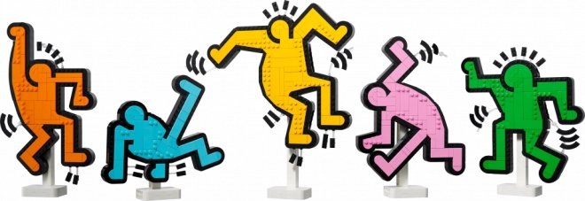 LEGO Kunst Keith Haring – Tanzende Figuren