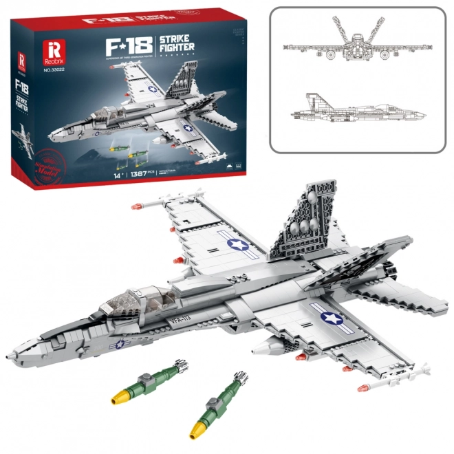Konstruktionsspielzeug F-16 Kampfflugzeug