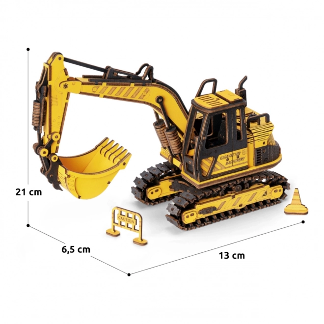 RoboTime 3D Holzpuzzle Bagger