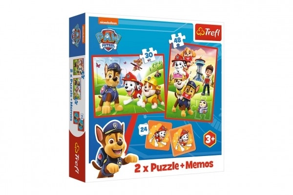 Puzzle und Memo-Set: Abenteuer mit der Paw Patrol