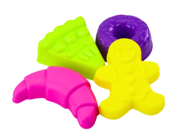 Sandspiel-Set Eimer Gießkanne Formen Rosa Süßigkeiten