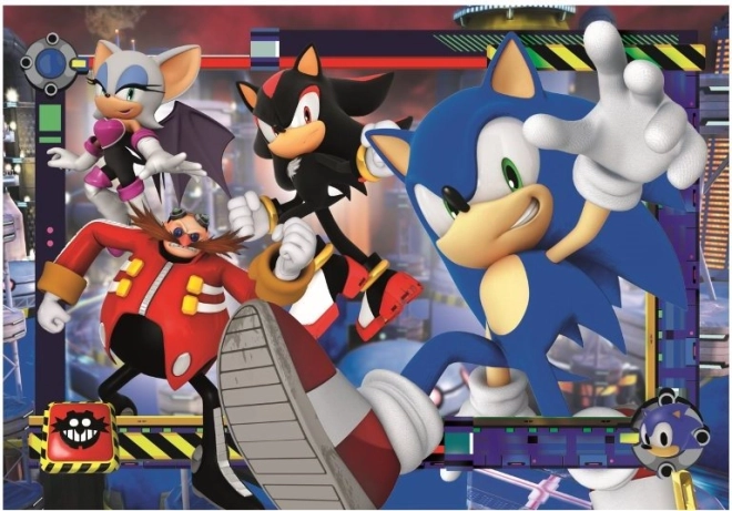 Puzzle Sonic der Igel in Aktion