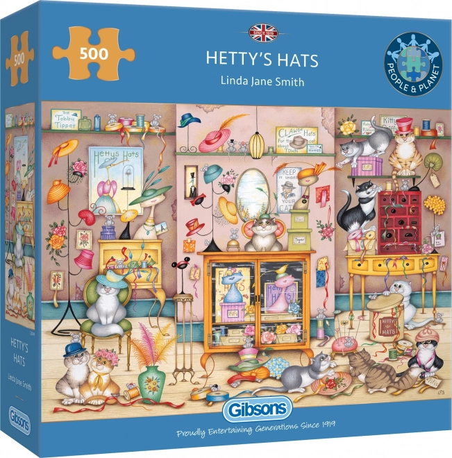 Puzzle Hüte von Hetty 500 Teile