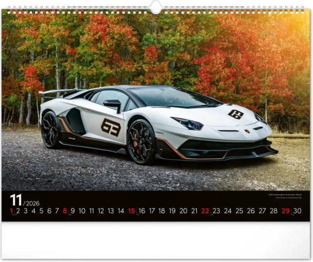 Wandkalender Schnelle Autos 2026