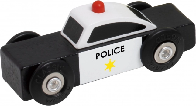 Classic World Holzautos Polizei Feuerwehr Abschleppwagen Set 3 Stk.