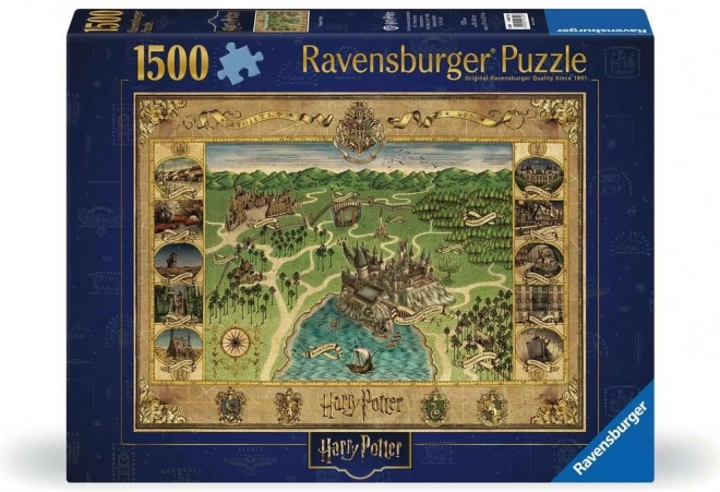 Ravensburger Puzzle Hogwarts Karte 1500 Teile