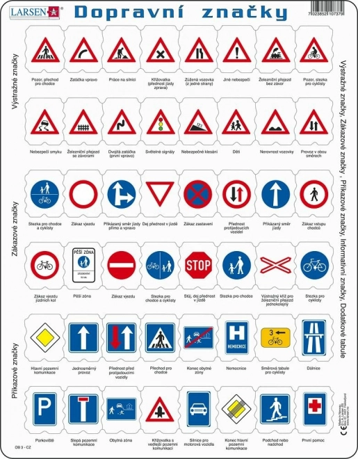 Puzzle Verkehrsschilder 48 Teile