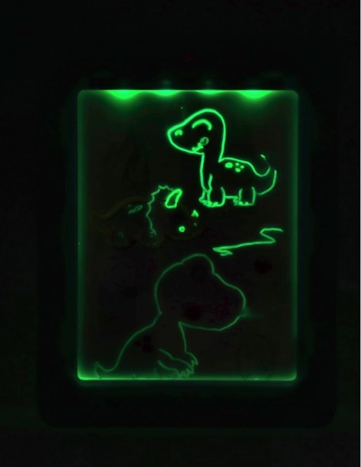 Neon-Zeichentafel mit Saugnäpfen