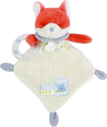 Geschenkset Plüschfuchs Romarin mit Rassel