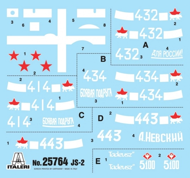 Plastikmodell Stalin Panzer JS-2 1/56